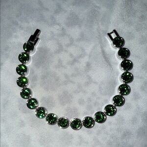 Touchstone Crystal Green Gemstone Bracelet